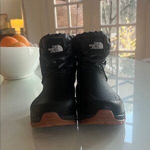 The North Face Black and Brown Winter Boots